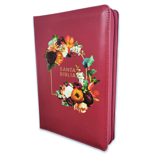 Biblia RVR1960 Letra Gigante Tamaño Manual Con Índice y Cierre, Imitación Piel (Granada)