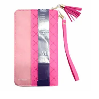 Biblia RVR1960 Fucsia/rosa Tamaño Chequera