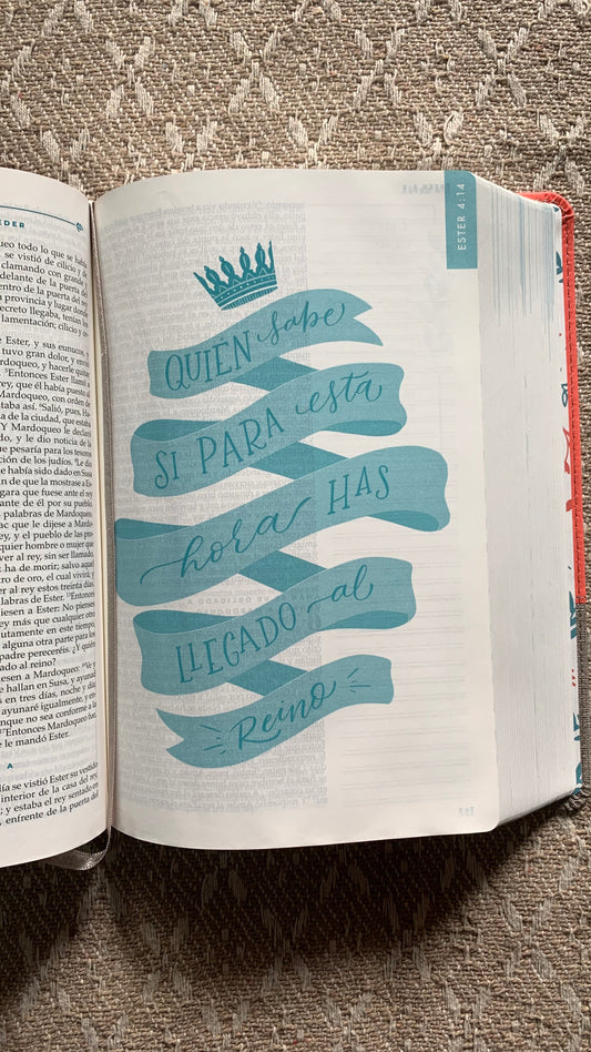 RVR 1960 Biblia devocional Mujer Verdadera - duotono coral