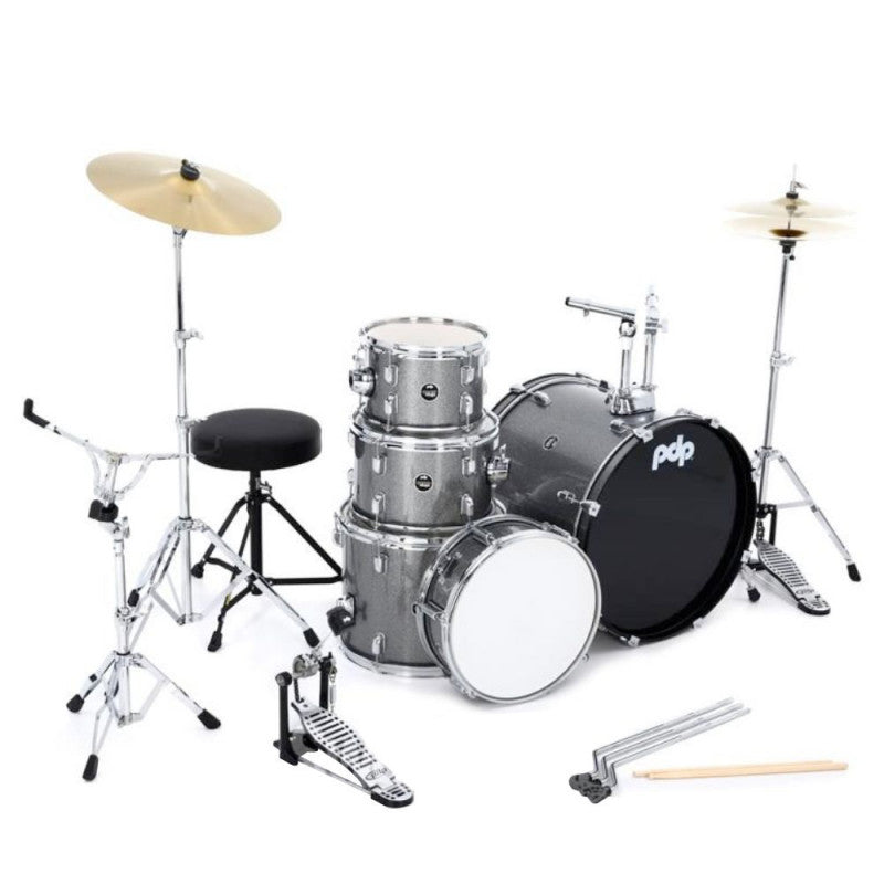 BATERIA COMPLETA PDP CENTER STAGE SILVER SPARKLE