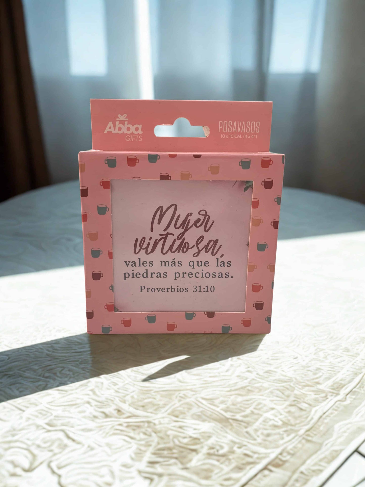 Pack de 6 posavasos con versículos bíblicos | Primavera