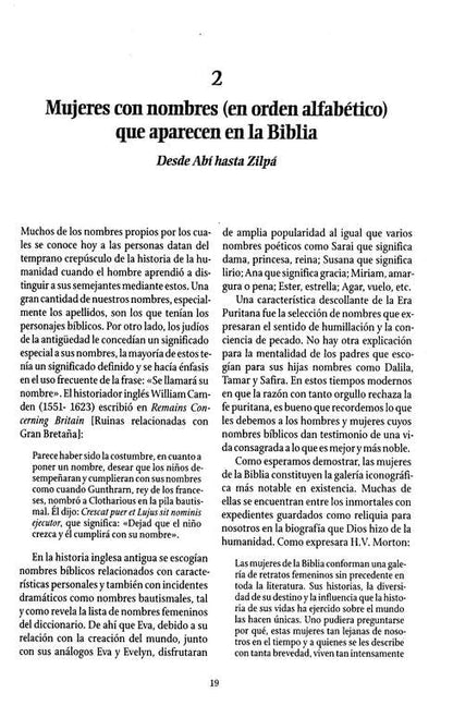 Todas las Mujeres de la Biblia