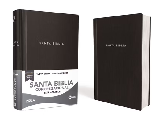 NBLA, SANTA BIBLIA, CONGREGACIONAL TAPA DURA NEGRO