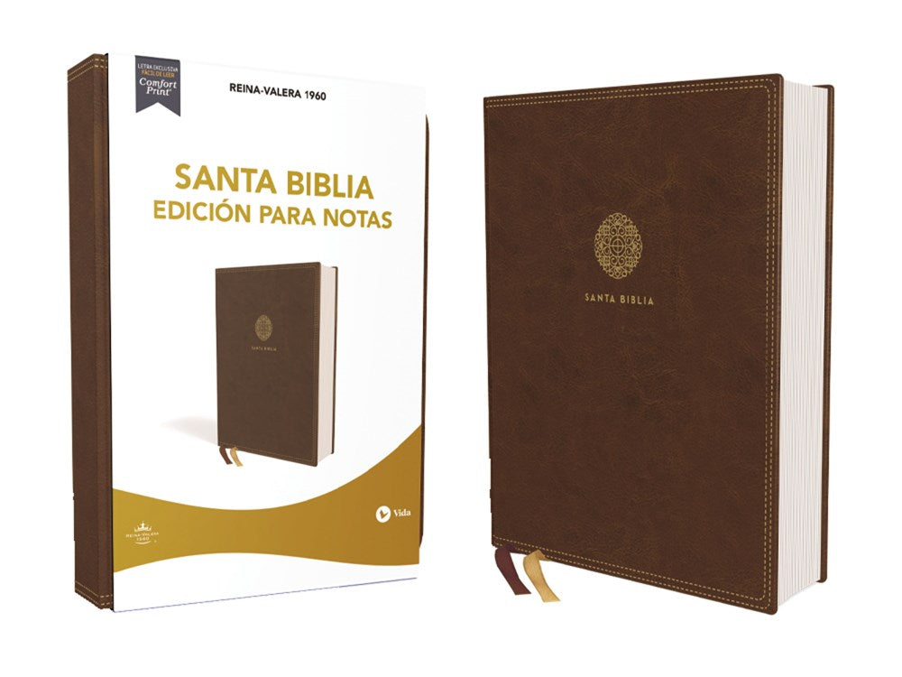 RVR60, Santa Biblia, Edición para Notas, Imitación Piel Café