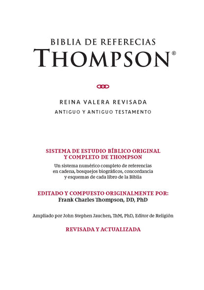 RVR Biblia de Referencia Thompson, Piel Fabricada