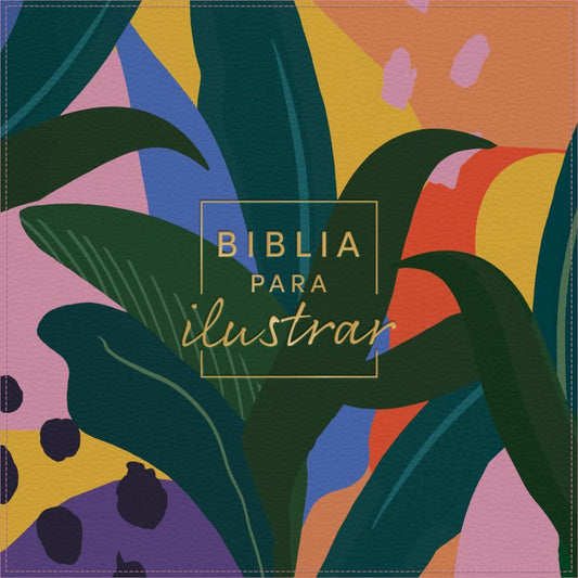 RVR 1960 Biblia para ilustrar, floral símil piel