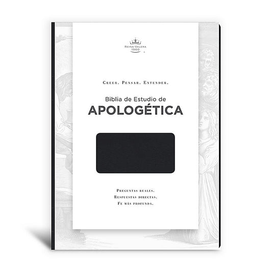 Biblia de Estudio de Apologética RVR 1960, negro imitación piel