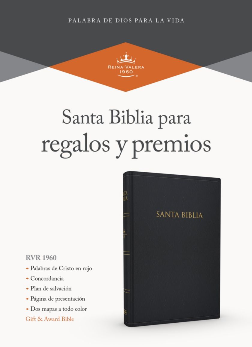 RVR 1960 Biblia para Regalos y Premios, negro imitación piel