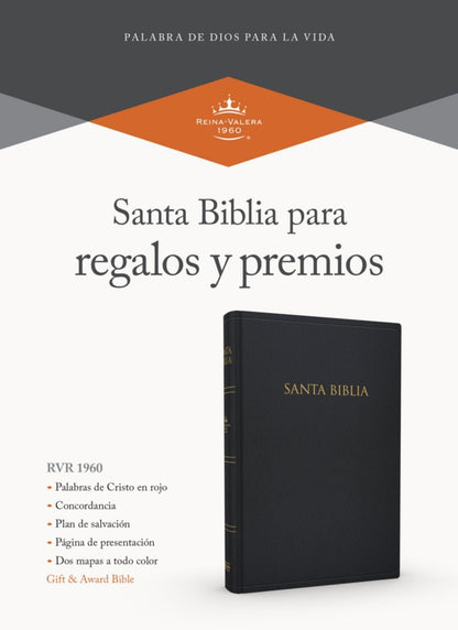 RVR 1960 Biblia para Regalos y Premios, negro imitación piel