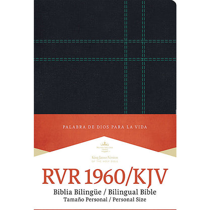 RVR 1960/KJV Biblia Bilingüe Tamaño Personal, negro imitación piel