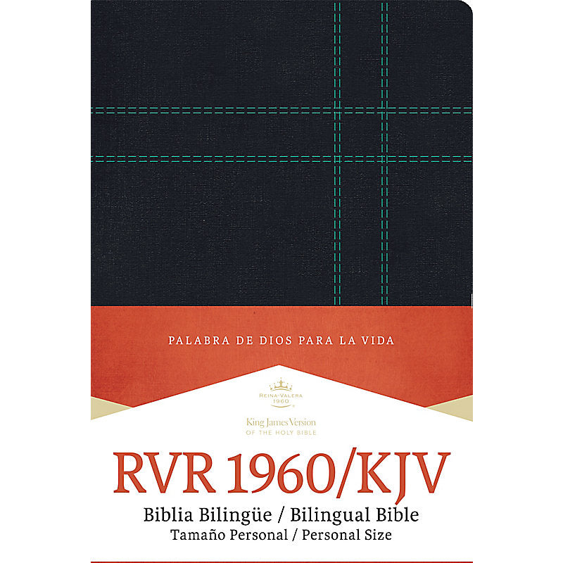 RVR 1960/KJV Biblia Bilingüe Tamaño Personal, negro imitación piel con índice