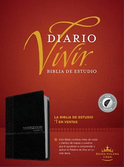 RVR 1960 Biblia de estudio del diario vivir, símil piel negro