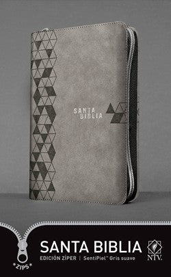 Santa Biblia NTV gris, Edición zíper