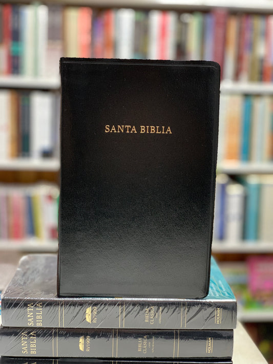 RV 1909 Biblia Clásica con Referencia, negro imitación piel