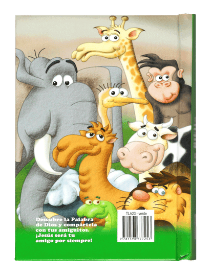 Biblia Infantil Amigos por Siempre Traducción Lenguaje Actual (TLA) Tapa Dura Verde