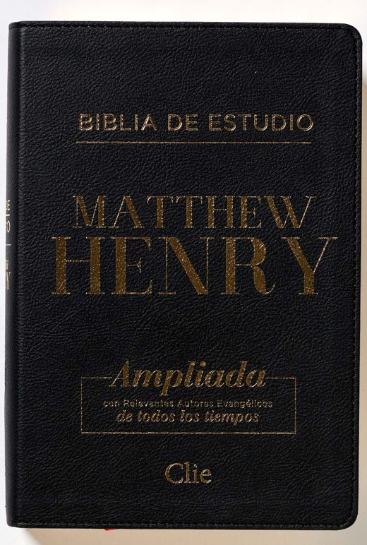 RVR Biblia de Estudio Matthew Henry Piel Fabricada