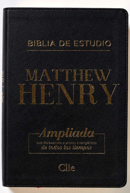 RVR Biblia de Estudio Matthew Henry Piel Fabricada