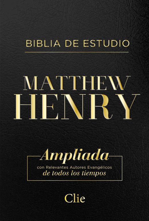 RVR Biblia de Estudio Matthew Henry Piel Fabricada