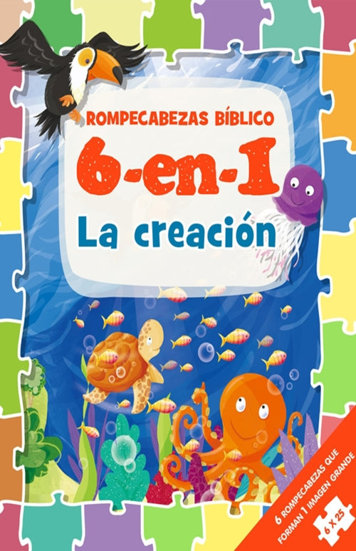 Rompecabezas bíblico 6 en 1: La creación