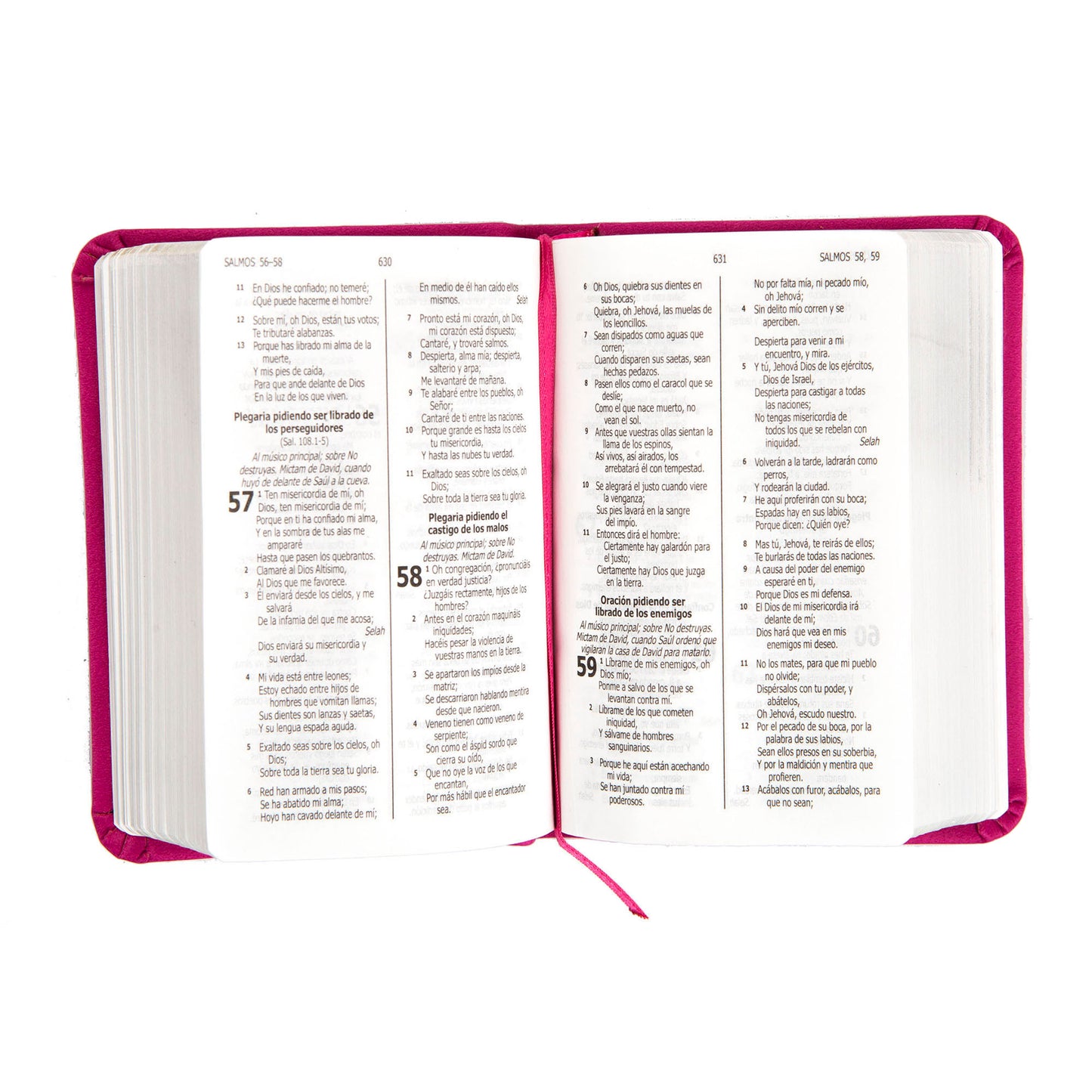 Biblia RVR 1960 Biblia mini de bolsillo – Fucsia