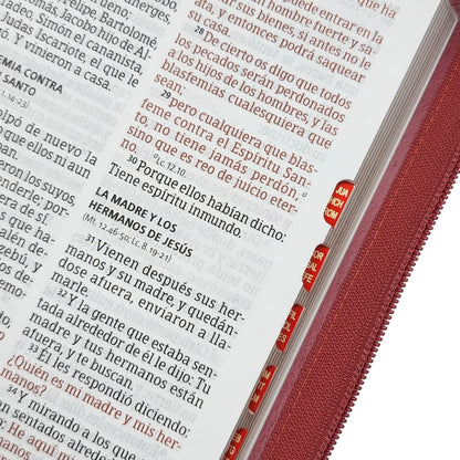 Biblia RVR1960 Letra Gigante Tamaño Manual Con Índice y Cierre, Imitación Piel (Granada)