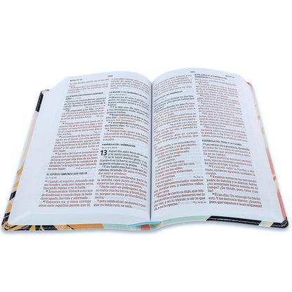 Biblia RVR 1960 letra grande tamaño manual edición especial, multicolor, símil piel