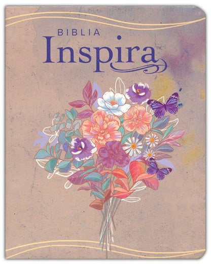 Biblia Inspira NTV con Filament- ACUARELA ROSA