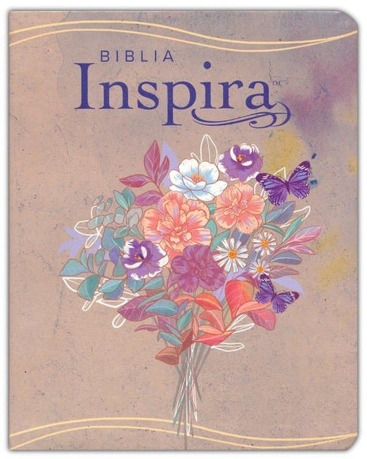 Biblia Inspira NTV con Filament- ACUARELA ROSA