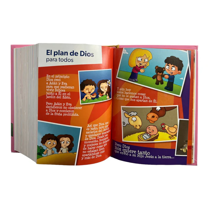 Biblia RVR 1960 para niños Mi gran viaje - Tapa dura rosa