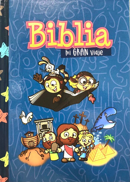 Biblia RVR 1960 para niños Mi gran viaje - Tapa dura azul