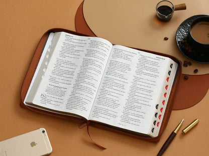 Biblia RVR 1960 Tricolor Marrón/café oscuro/café claro tamaño Gigante