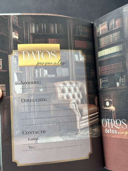 Agenda Tesoros de Sabiduría 2026 i/piel café pack con llavero y bolígrafo