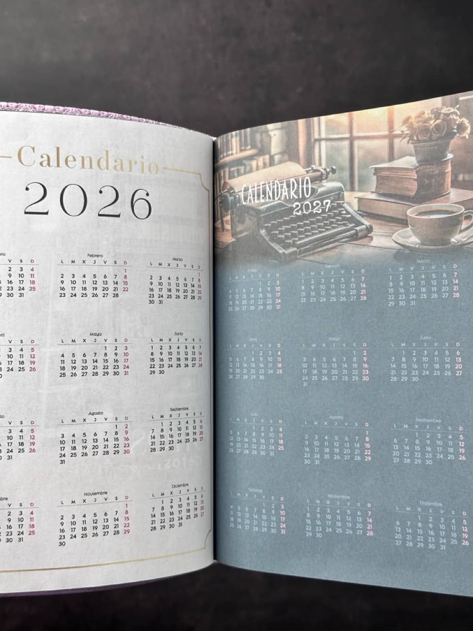 Agenda Tesoros de Sabiduría 2026 i/piel lila/lila pack con llavero y bolígrafo