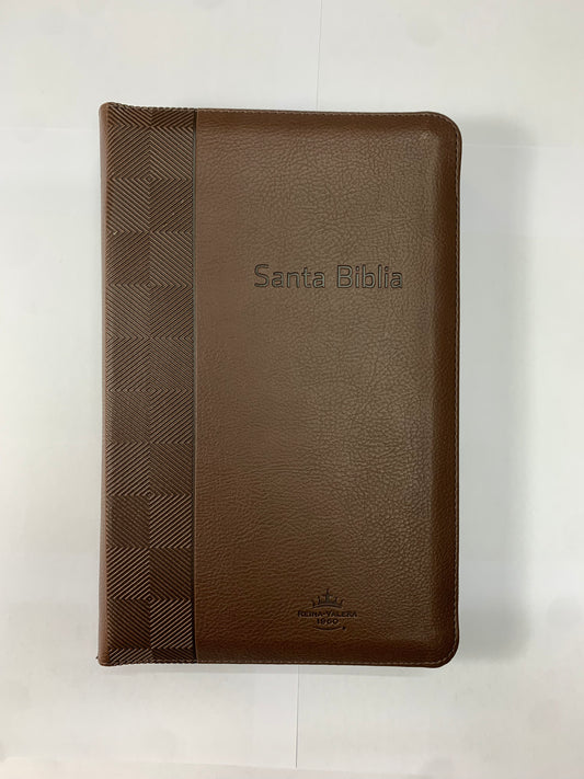 BIBLIA RVR 1960 CON CIERRE, LETRA GRANDE, TAMAÑO MANUAL